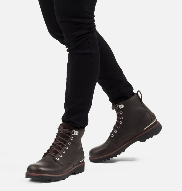 Mens Sneakers Black Brown - Sorel Caribou™ Six Boot - 497-ERAJBL